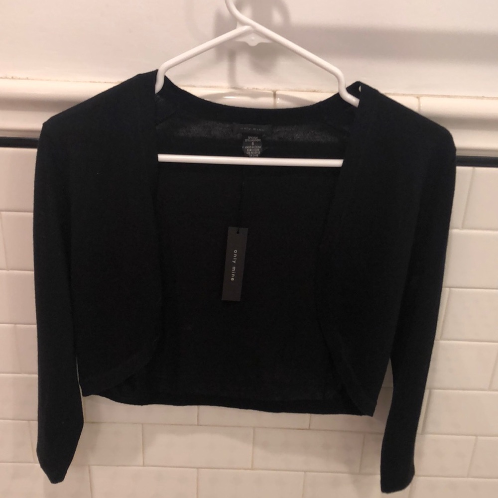 Only Mine Black Shrug - NEW WITH TAGS